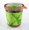 Hirsch grün Muster Kuchen im Glas 290ml